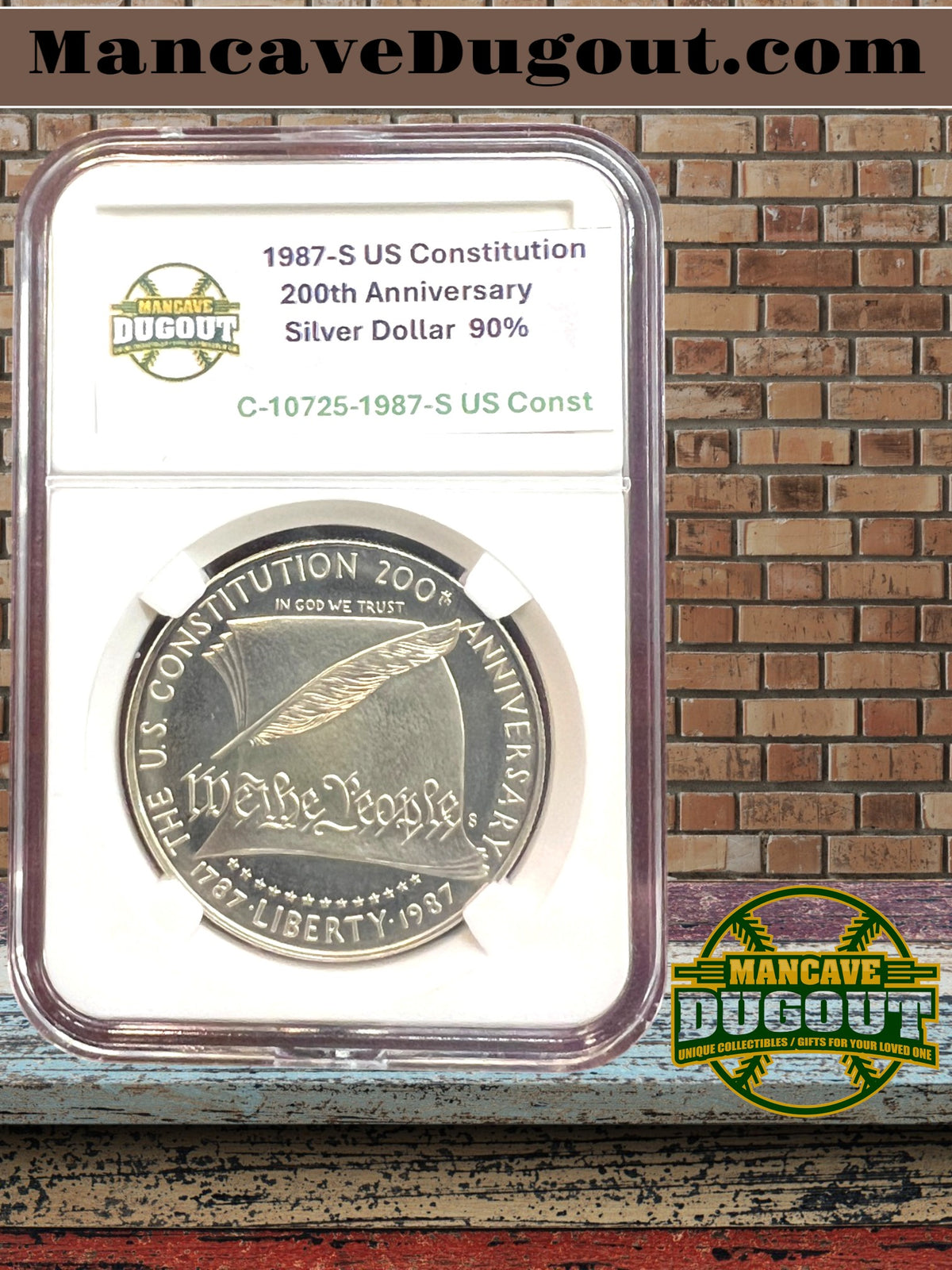 1987 S U.S. Constitution 200th Anniversary Silver Dollar – Proof Cameo