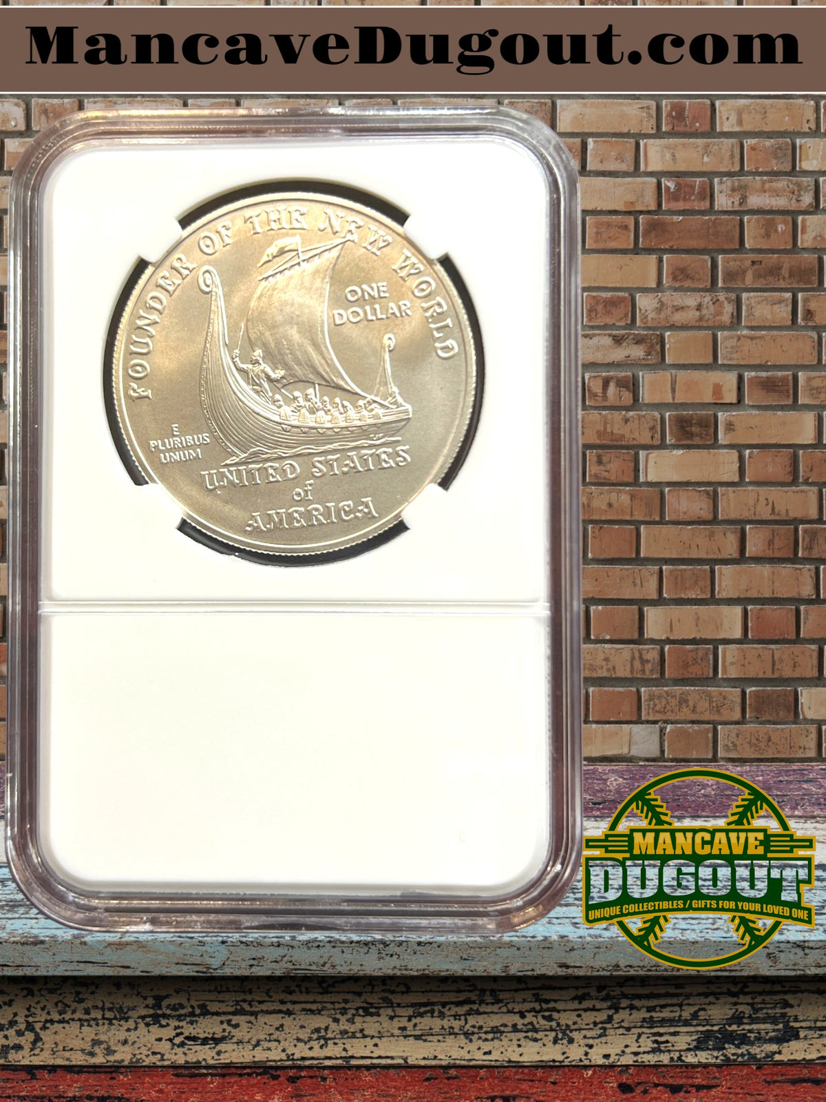 2000 P Leif Ericson Millennium Commemorative Silver Dollar – Uncirculated