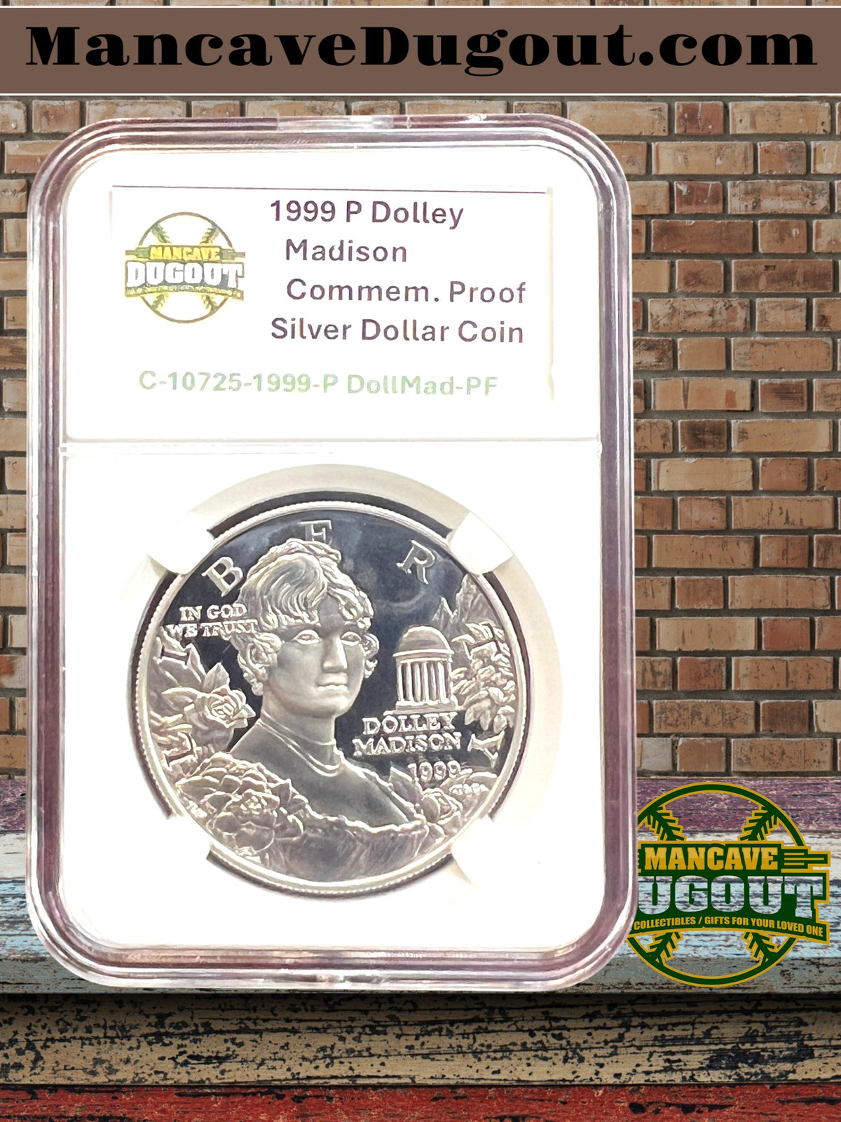 1999 P Dolley Madison Commemorative Silver Dollar – Proof Cameo