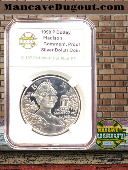 1999 P Dolley Madison Commemorative Silver Dollar – Proof Cameo