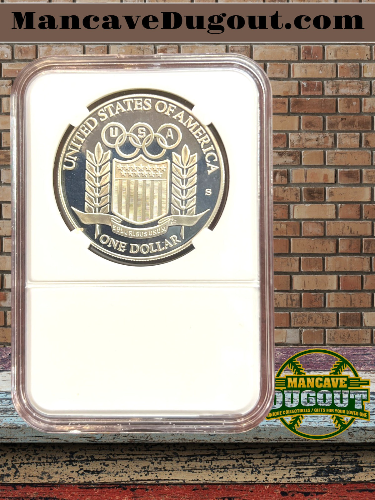 1992 S Olympic Baseball Commemorative Silver Dollar – Proof Cameo San Francisco Mint • 90% Silver