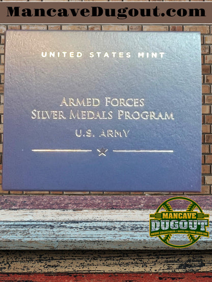 U.S. Mint Armed Forces Silver Medal – Army - 1 oz .999 Fine Silver • Proof Finish • Original Mint Packaging & COA