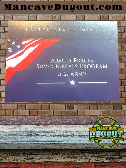 U.S. Mint Armed Forces Silver Medal – Army - 1 oz .999 Fine Silver • Proof Finish • Original Mint Packaging & COA