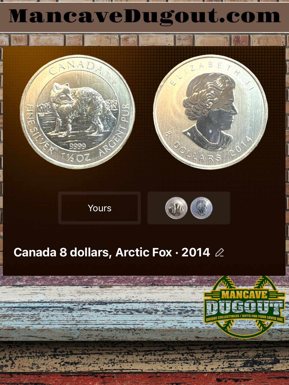 2014 Canada Silver Wolf - 1.5 oz .9999 Fine Silver • Canadian Wildlife Series Brilliant Uncirculated