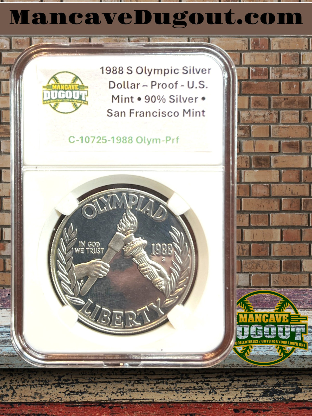 1988 S Olympic Silver Dollar – Proof - U.S. Mint • 90% Silver • San Francisco Mint