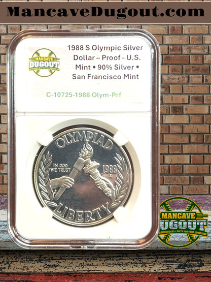 1988 S Olympic Silver Dollar – Proof - U.S. Mint • 90% Silver • San Francisco Mint