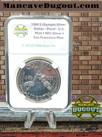 1988 S Olympic Silver Dollar – Proof - U.S. Mint • 90% Silver • San Francisco Mint