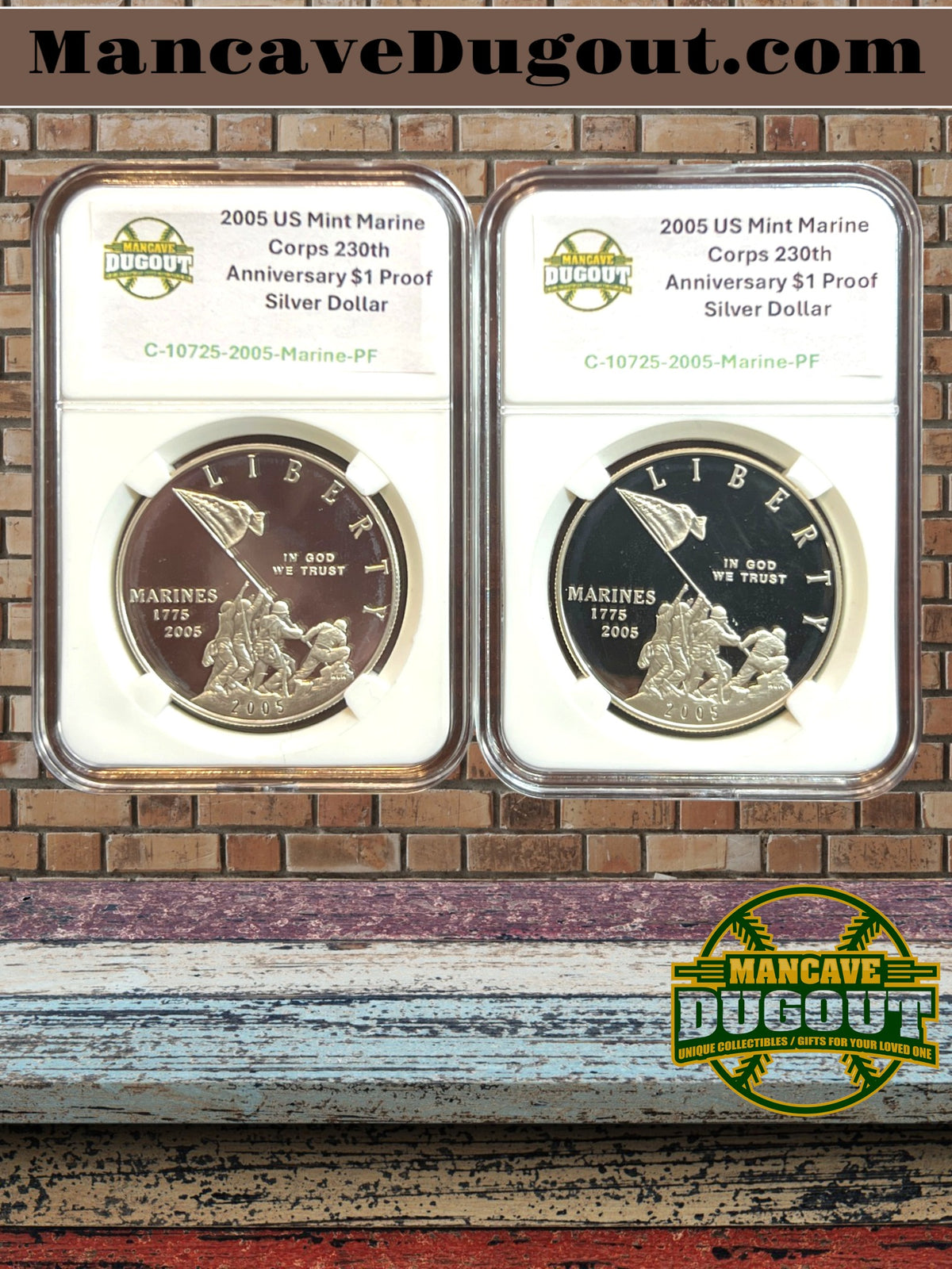 2005 P Marine Corps 230th Anniversary Silver Dollar – Proof