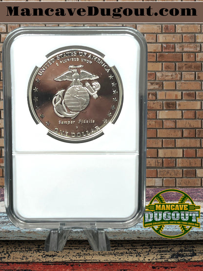 2005 P Marine Corps 230th Anniversary Silver Dollar – Proof