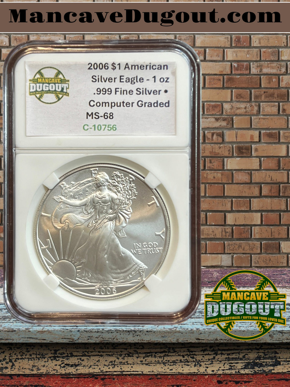 2006 $1 American Silver Eagle - 1 oz .999 Fine Silver • Brilliant Uncirculated (BU)