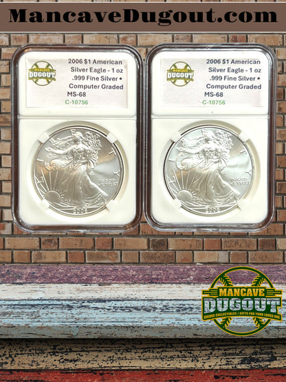 2006 $1 American Silver Eagle - 1 oz .999 Fine Silver • Brilliant Uncirculated (BU)