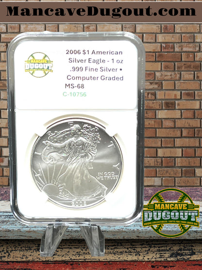 2006 $1 American Silver Eagle - 1 oz .999 Fine Silver • Brilliant Uncirculated (BU)