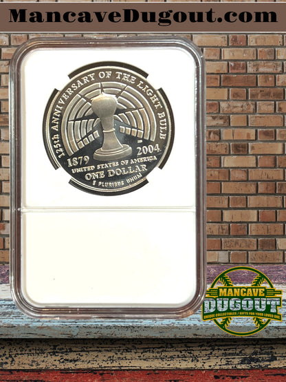 2004 Thomas Alva Edison Commemorative Silver Dollar - U.S. Mint • Proof Silver Dollar