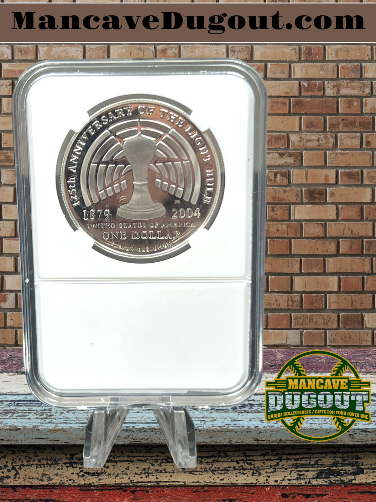 2004 Thomas Alva Edison Commemorative Silver Dollar - U.S. Mint • Proof Silver Dollar