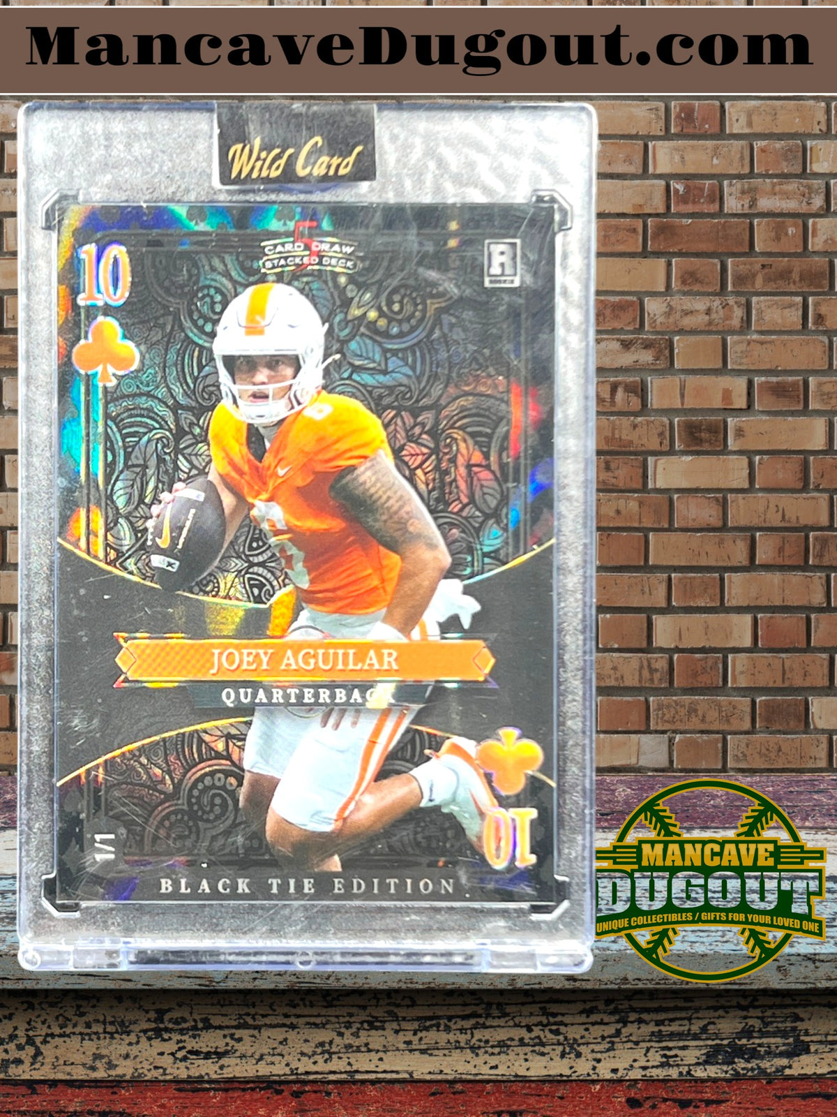 2026 Wild Card Black Tie Edition - Joey Aguilar — Ten of Clubs • Black Foil • 1/1