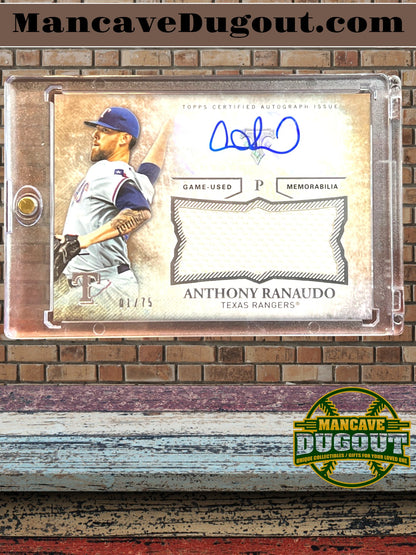 2015 Topps Triple Threads Anthony Ranaudo RPA — 01/75 - Rookie Patch Autograph • First Print • #UAJR AR