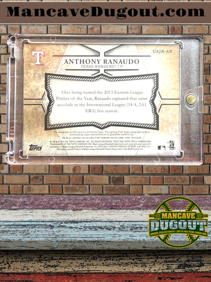 2015 Topps Triple Threads Anthony Ranaudo RPA — 01/75 - Rookie Patch Autograph • First Print • #UAJR AR