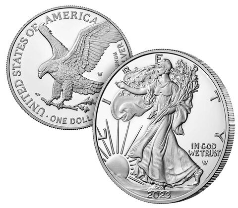 2023 American Eagle One Ounce Silver Proof Coin-W