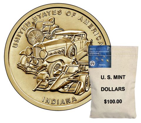 2023 - American Innovation $1 Coin Bags – Indiana - P