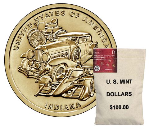 2023 - American Innovation $1 Coin Bags – Indiana - D