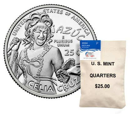 2024 - American Women Quarters - 100 Coin  Bag - Celia Cruz - PHILADELPHIA (P)