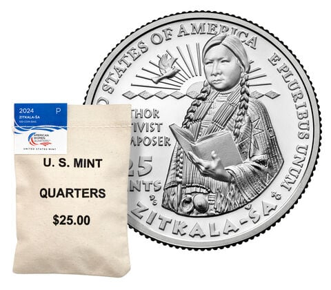 American Women Quarters 2024 Bags - Zitkala-Ša - Philidelphia Mint