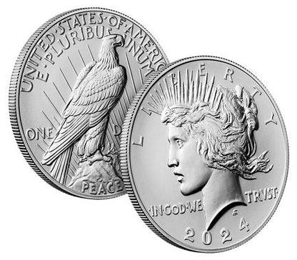 2024 - Peace Silver Dollar  Uncirculated Coin PHILADELPHIA (P)