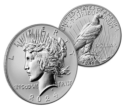 2024 Morgan and Peace Dollar Two-Coin Reverse Proof Set