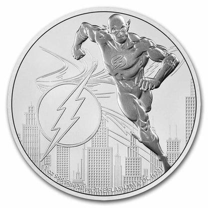 Niue 2022 The Flash 1 oz Silver $2 Coin DC Comics .999 Fine Silver BU in Capsule