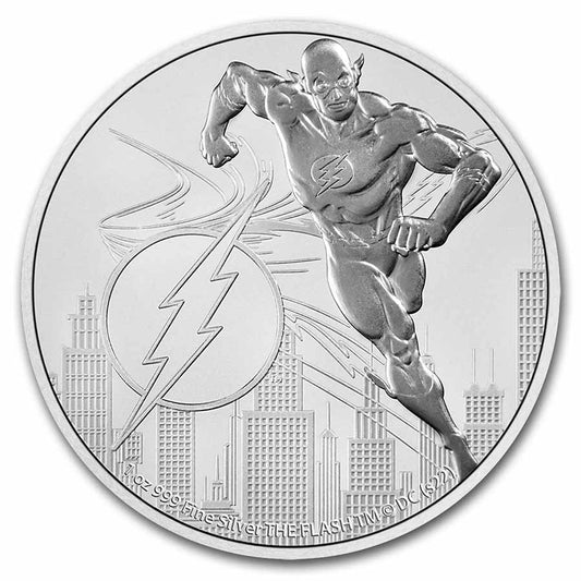 Niue 2022 The Flash 1 oz Silver $2 Coin DC Comics .999 Fine Silver BU in Capsule