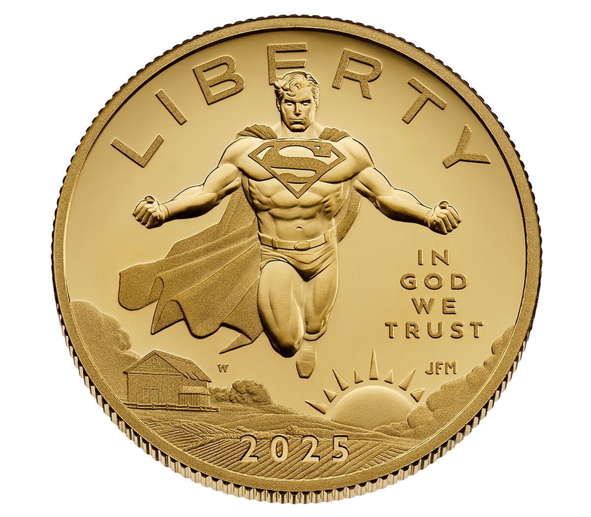 Comic Art 24-Karat Gold Proof Coin – Superman™
