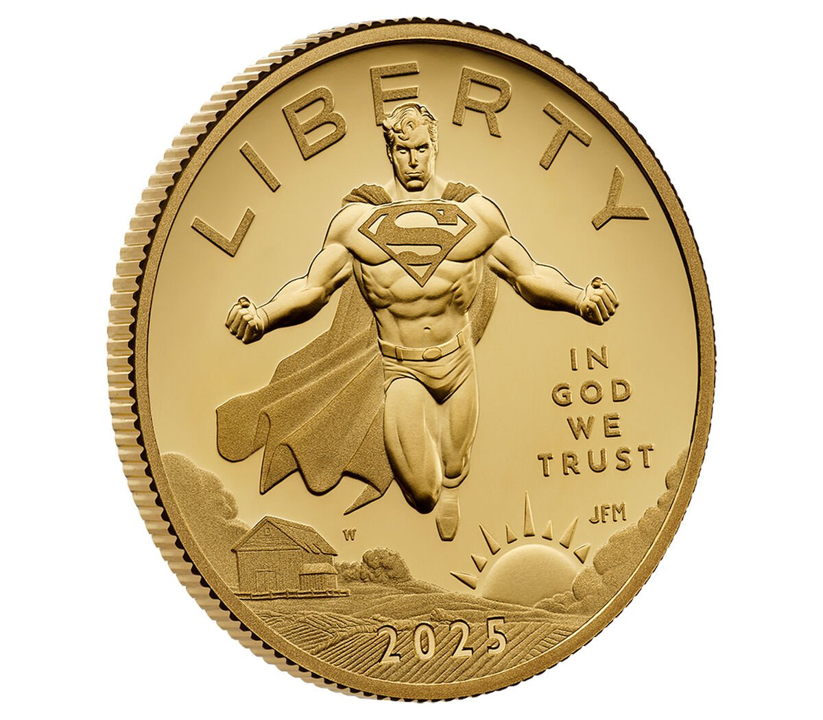 Comic Art 24-Karat Gold Proof Coin – Superman™