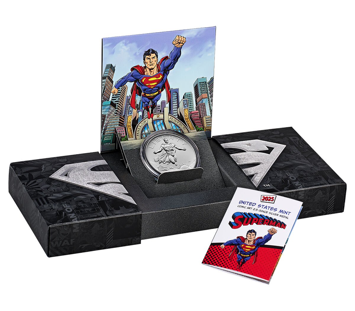 Comic Art 2.5 Ounce Silver Medal – Superman™