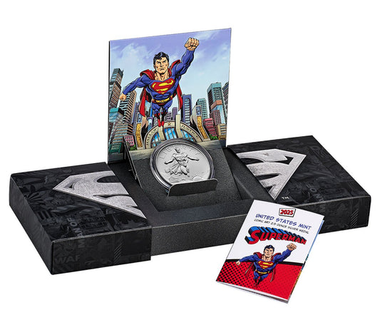 Comic Art 2.5 Ounce Silver Medal – Superman™