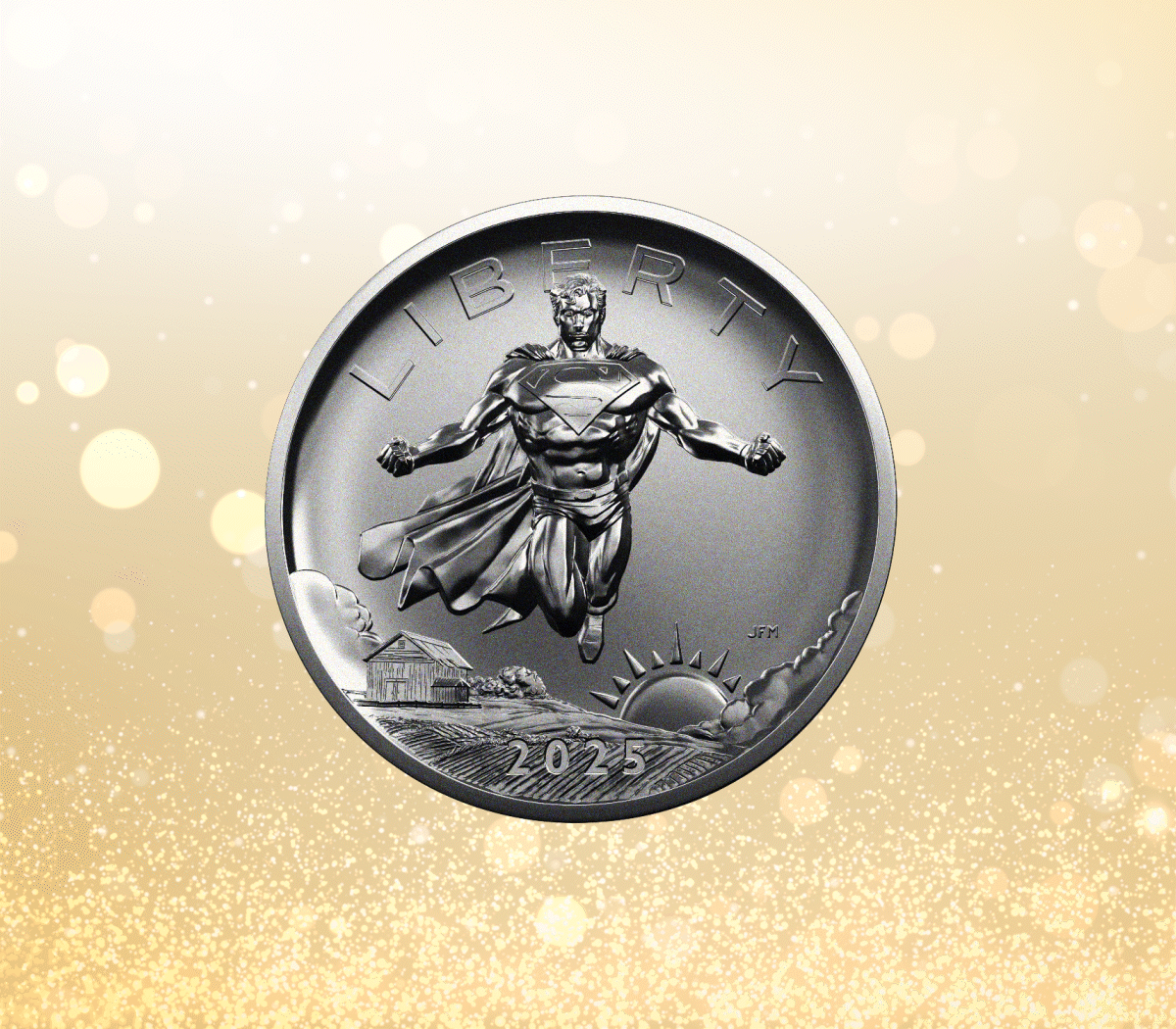 Comic Art 2.5 Ounce Silver Medal – Superman™