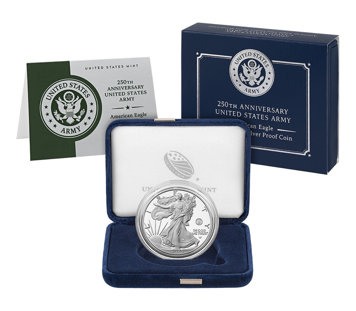 250th Anniversary US-Army American Eagle One Ounce Silver Proof Coin
