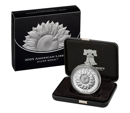 2025 American Liberty Silver Medal Proof (25DB) w/ OGP Box & COA