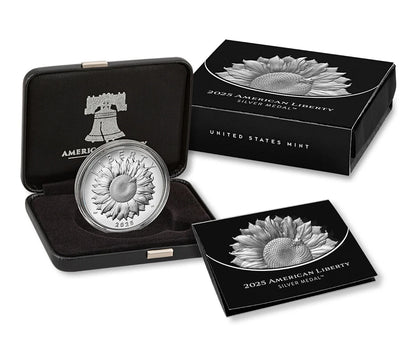 2025 American Liberty Silver Medal Proof (25DB) w/ OGP Box & COA