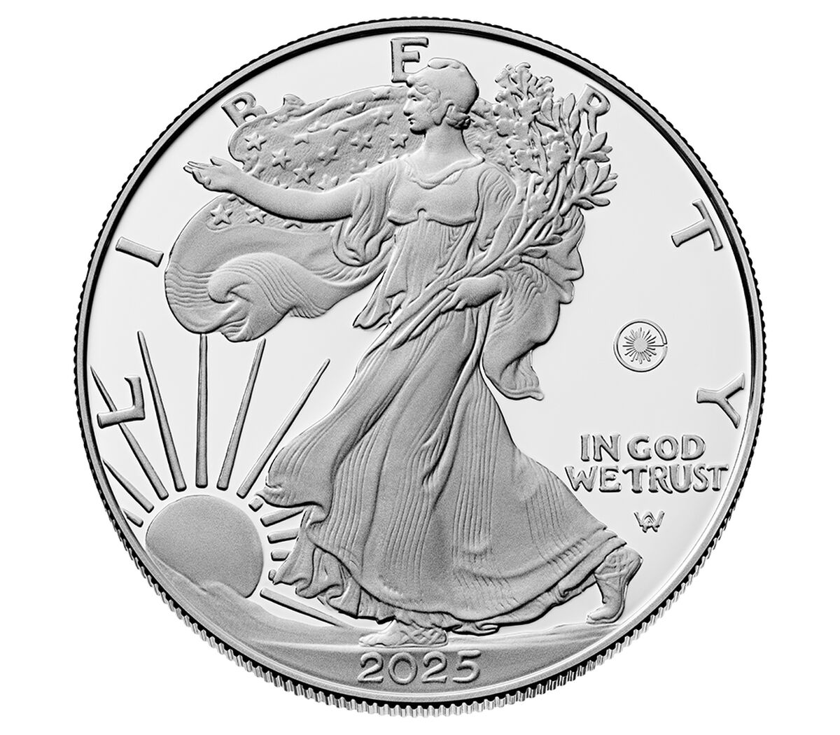 2025 Laser Engraved American Eagle One Ounce Silver Proof Coin
