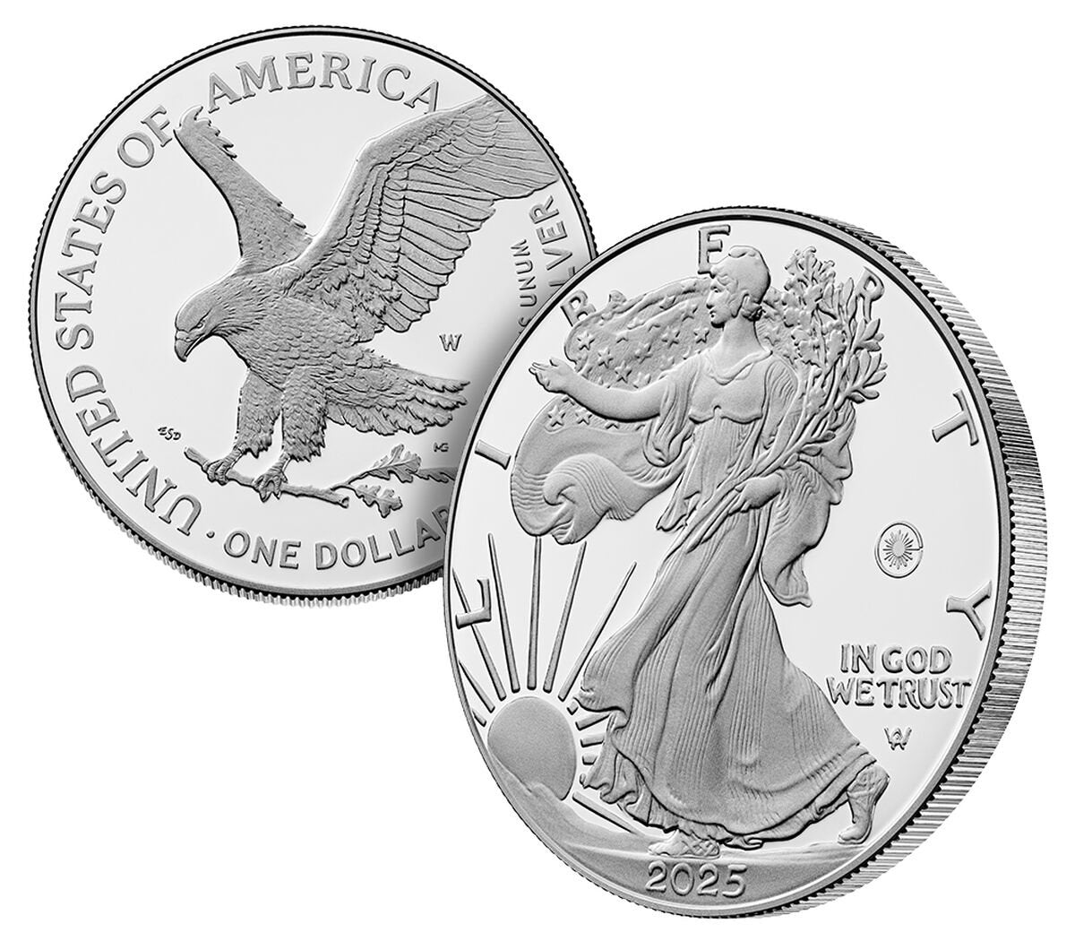2025 Laser Engraved American Eagle One Ounce Silver Proof Coin