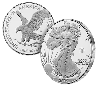2025 Laser Engraved American Eagle One Ounce Silver Proof Coin