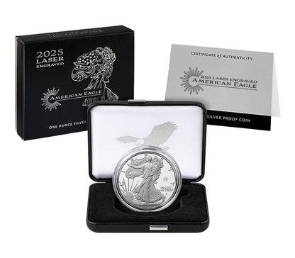 2025 Laser Engraved American Eagle One Ounce Silver Proof Coin