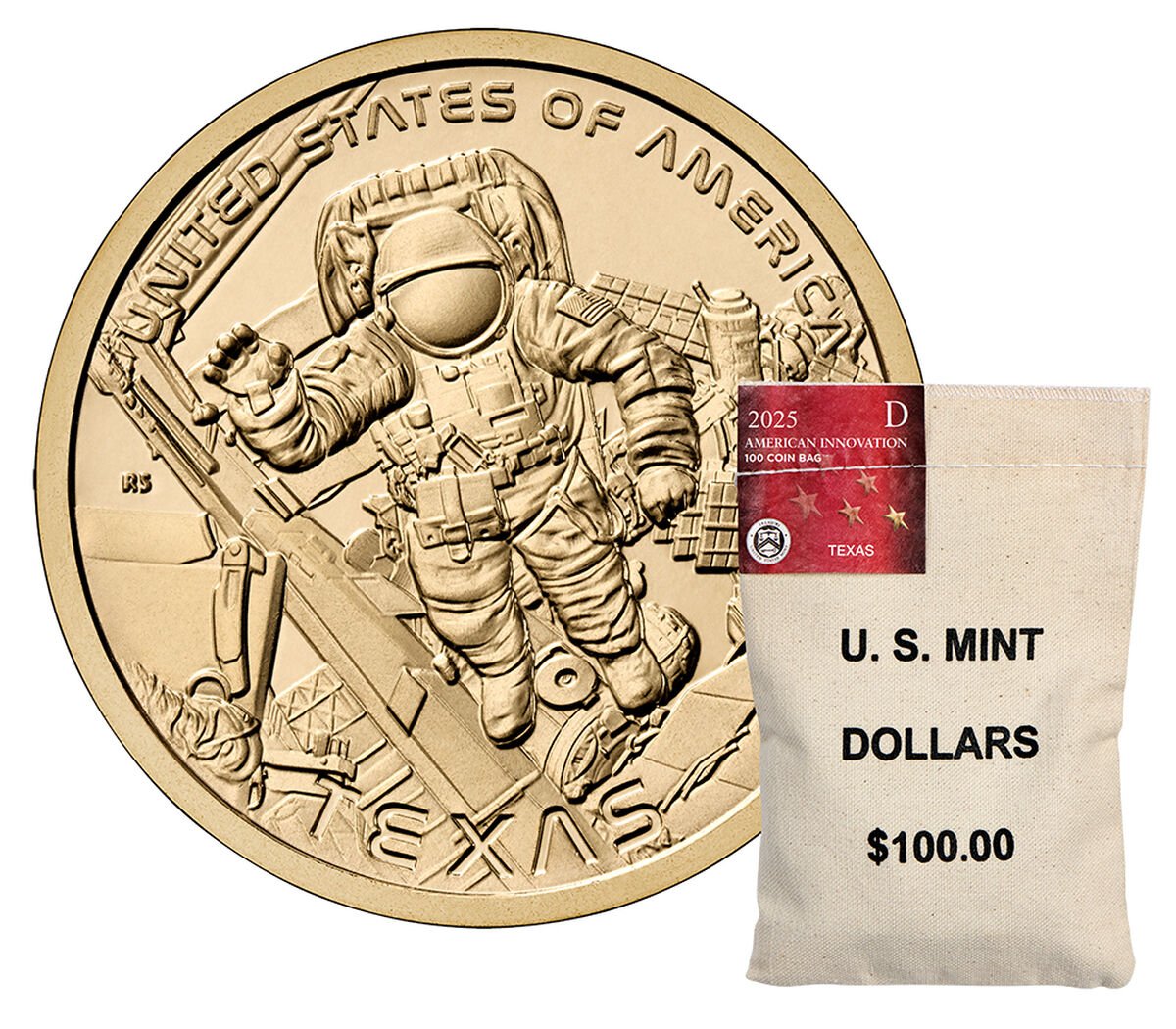 2025 American Innovation $1 Coin Bags -Texas – Denver