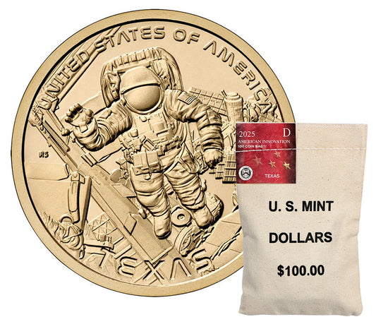 2025 American Innovation $1 Coin Bags -Texas – Denver