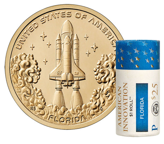 2025 - American Innovation $1 Coin Rolls – Florida - Philadelphia