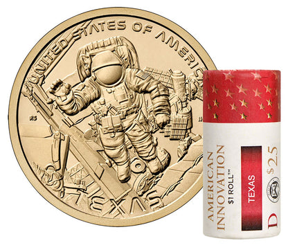 2025 American Innovation $1 Coin Rolls -Texas – Denver