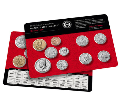 2025 - Uncirculated Coin Set - P and D
