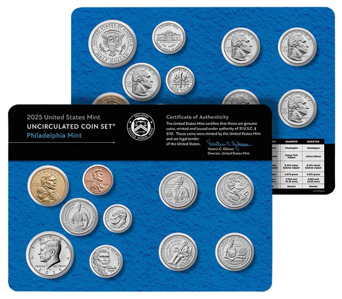 2025 - Uncirculated Coin Set - P and D
