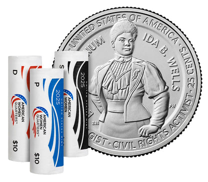American Women Quarters 2025 Rolls - Ida B. Wells - Multi (D)(P)(S)