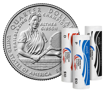 American Women Quarters 2025 Rolls-Althea Gibson-Multi (D)(P)(S)